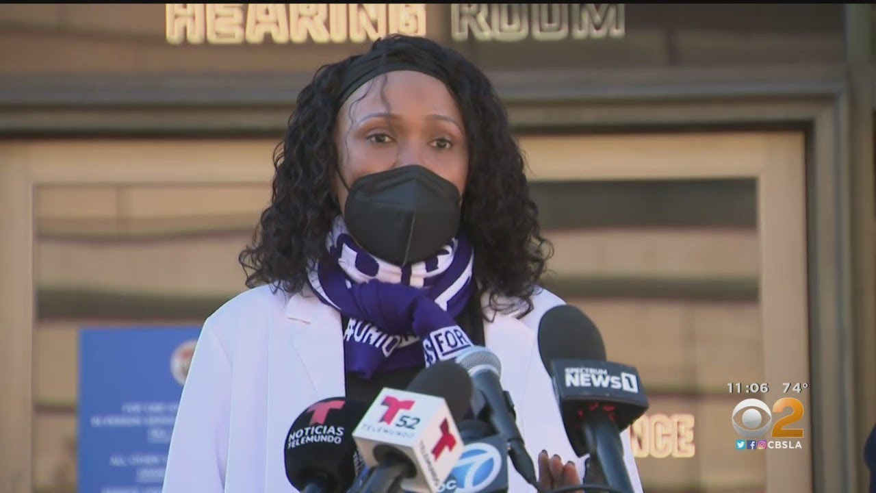 LA Nurses Protest Protocols Directing Healthcare Workers Asymptomatic With COVID to Return To Work