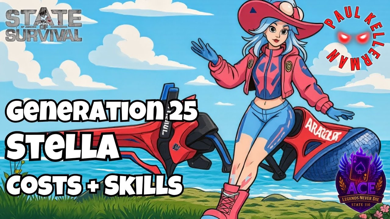 State of Survival: Generation 25 Stella - Costs and Skills 