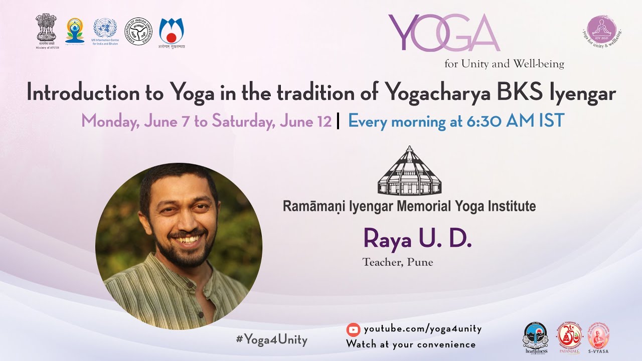 130- Yoga class by BKS Iyengar school Class 1|  Yoga for Unity and Well-being | Heartfulness