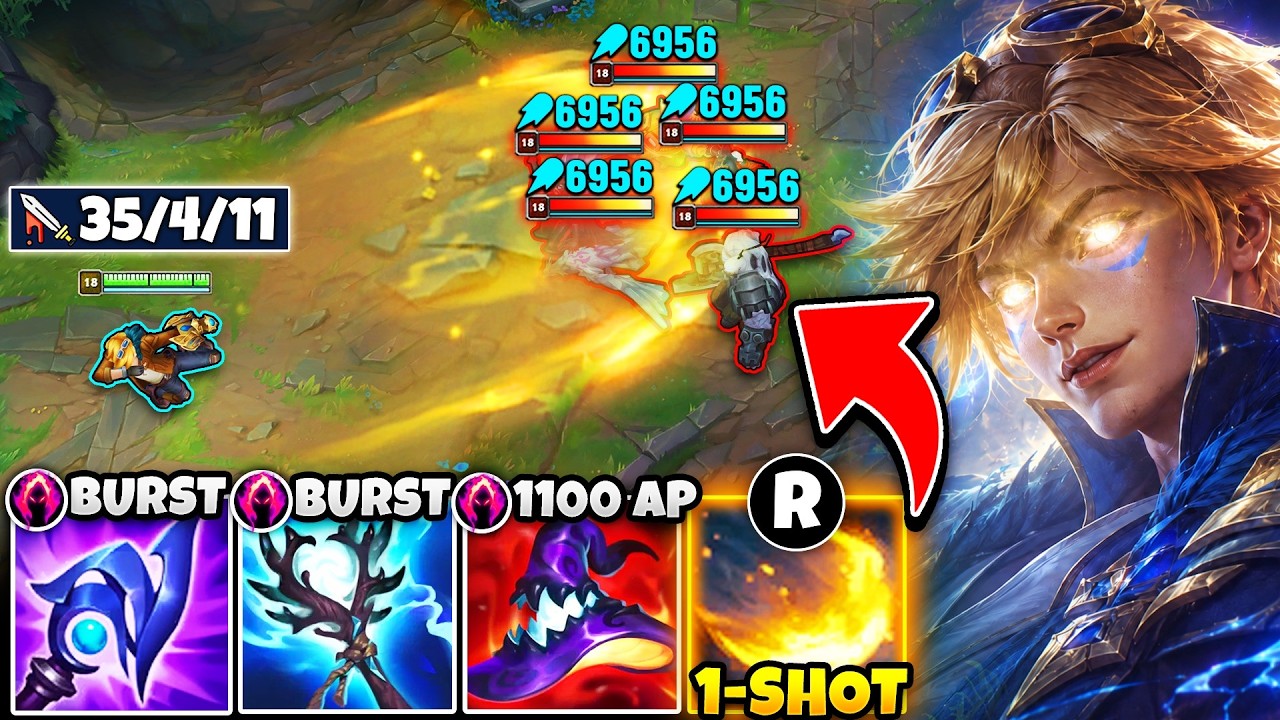 WHEN 1100 AP EZREAL DROPS 35 KILLS! (MASSIVE ULTS, FULL HP ONE SHOTS)