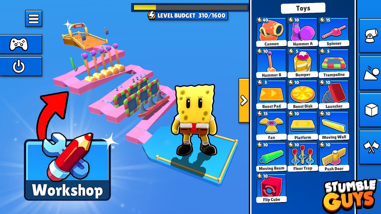 *NEW* 0.60 UPDATE 🧽💦 - SPONGEBOB, STUMBLE WORKSHOP & MORE | Stumble Guys