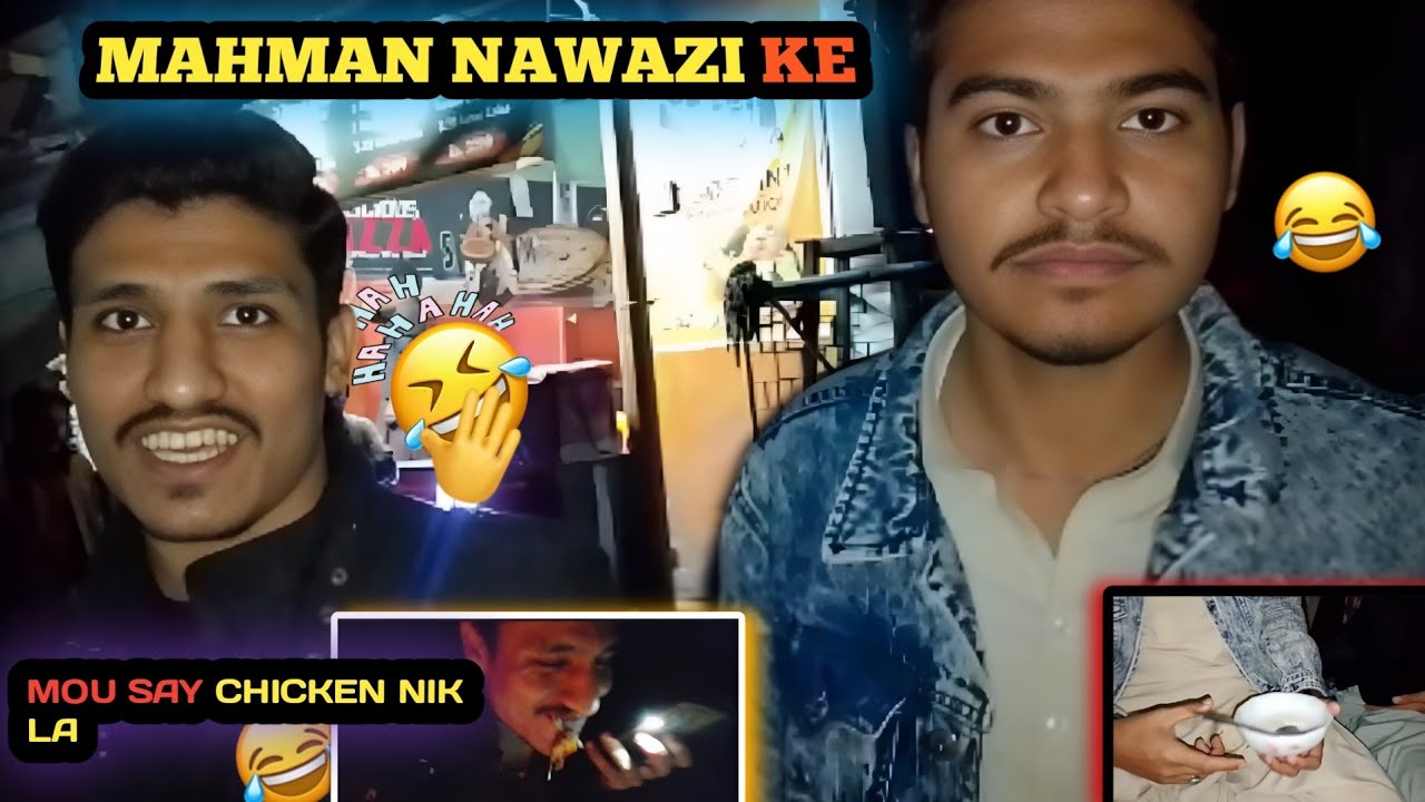 Aaj ham nay mahman nawazi ke ak bandy ki 🤣 Or us nay mou say Chicken nika le 😅