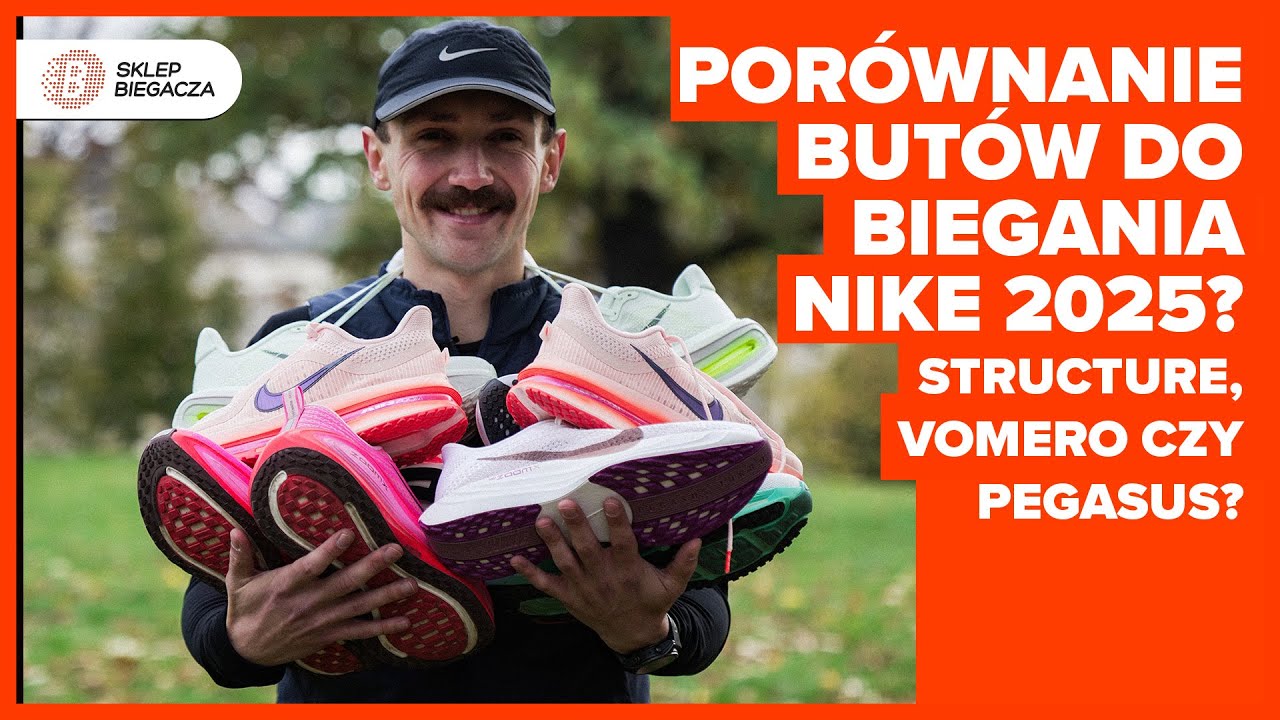 Porównanie butów do biegania Nike 2025: Structure, Vomero czy Pegasus?
