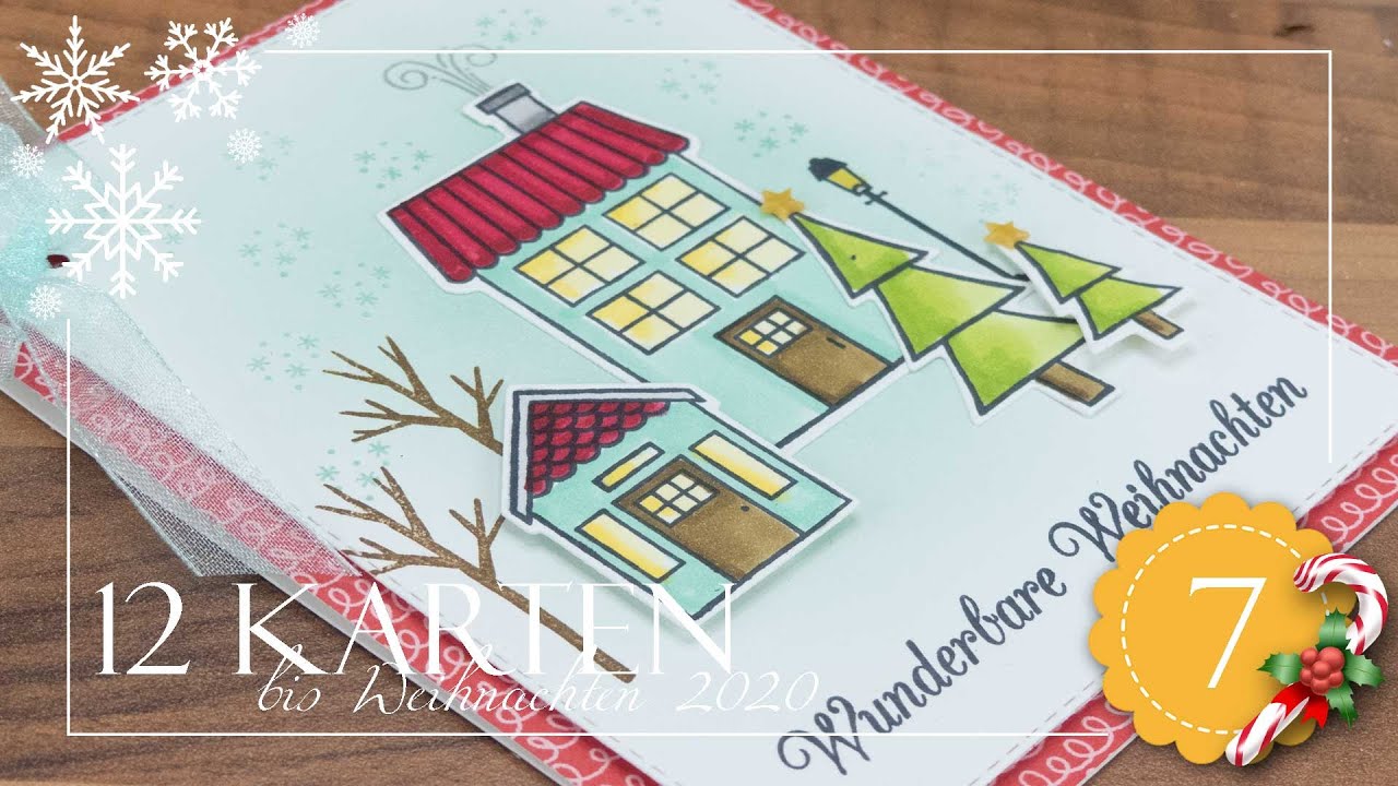 12 Karten bis Weihnachten 2020 #7 | Coming home for Christmas | Koloration mit Alkoholmarkern