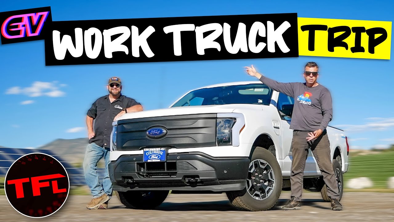 Справится ли рабочий грузовик Ford F-150 Lightning Pro с дальним путешествием? Я не мог поверить ...