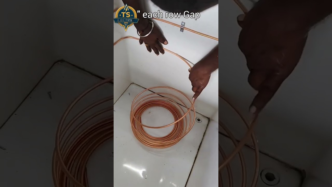 deep freezer external cooling coil #fridge #freezer #cool #pipe #change