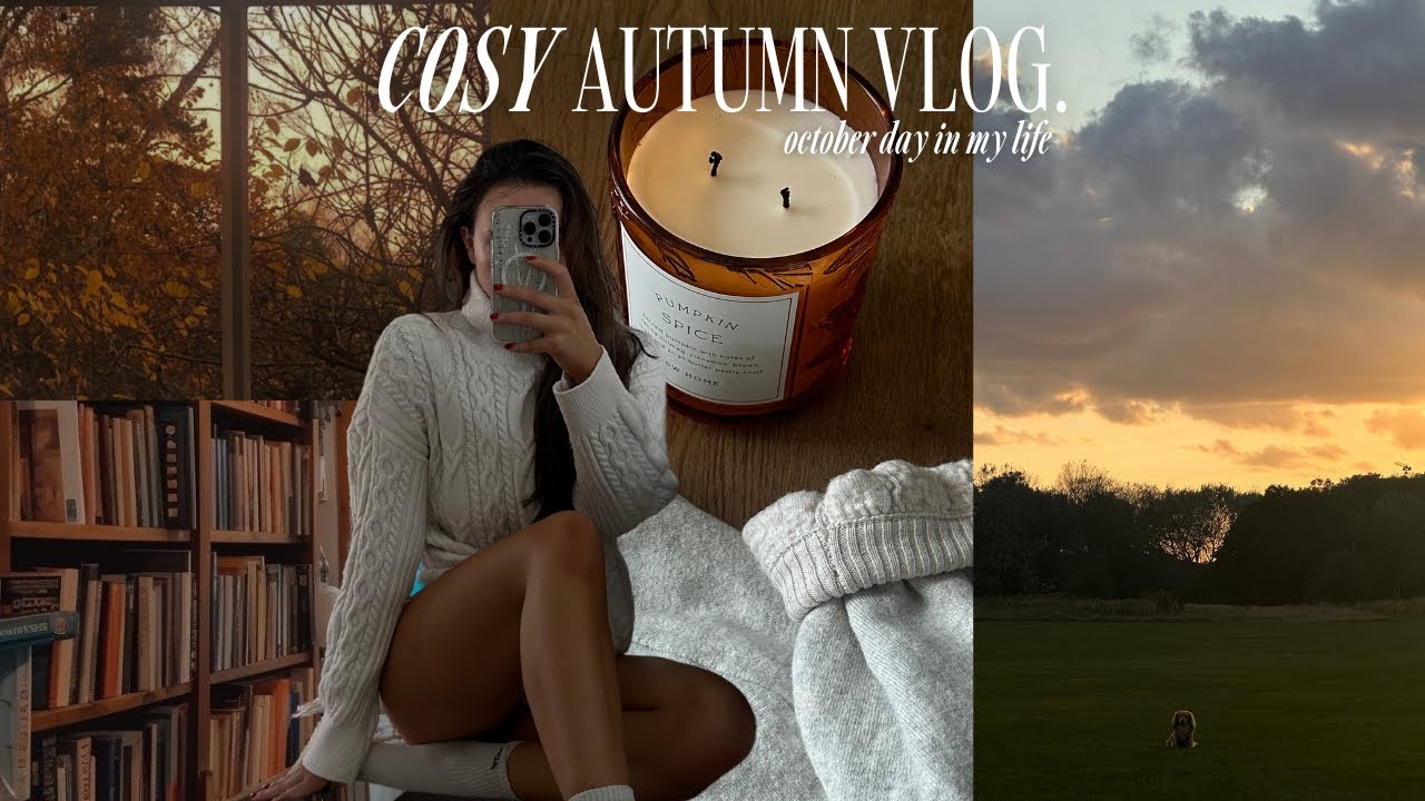 productive autumn day 🍂| cosy october vlog, trying new healthy habits, fake tan routine loving tan