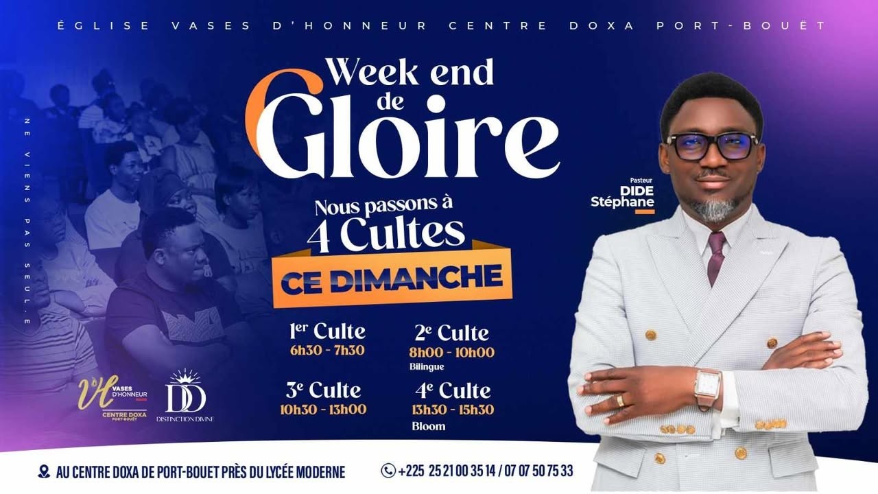 CULTE DE CONTEMPLATION ET DE CELEBRATION  | PASTEUR DIDE STEPHANE | CULTE  3 DU  15/03/2026.