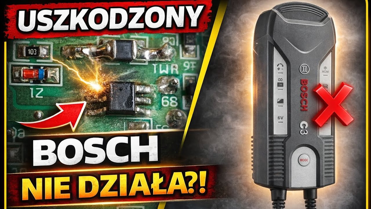 Bosch C3 nie ładuje | Znalazłem uszkodzony element!!
