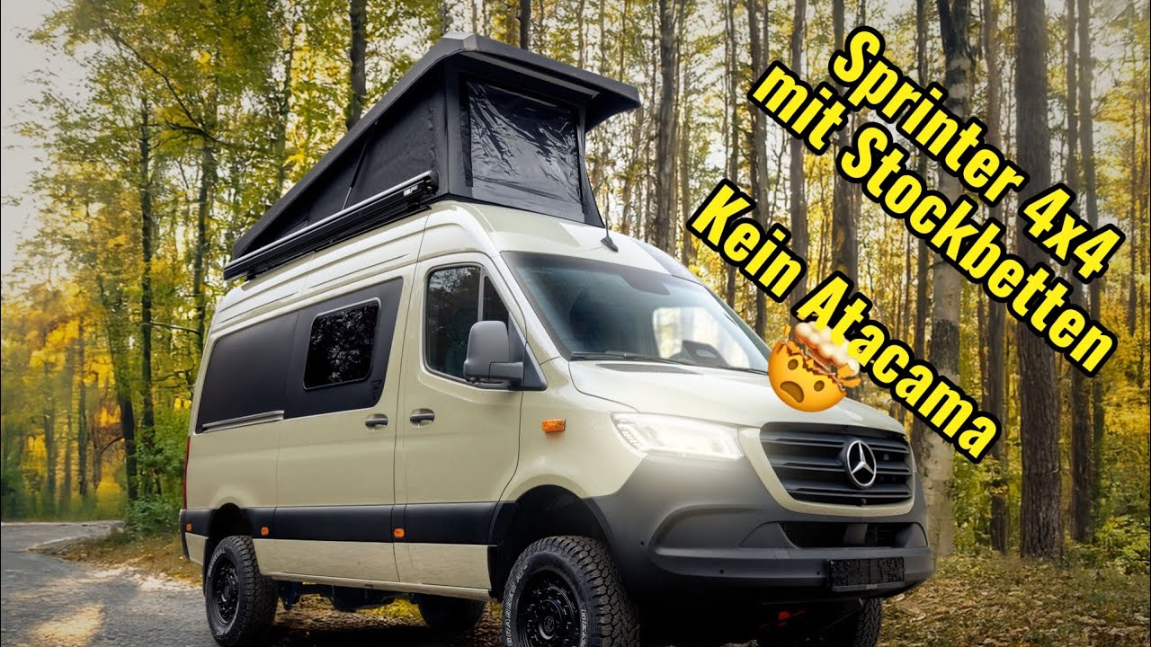 Sprinter Allrad 4x4 mit Stockbetten (kein Atacama) gerade mal 3,3Tonen leicht