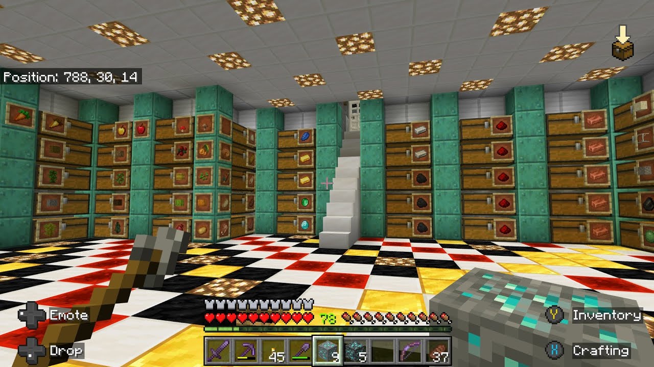 Minecraft Main Storage Room - Bedrock Survival