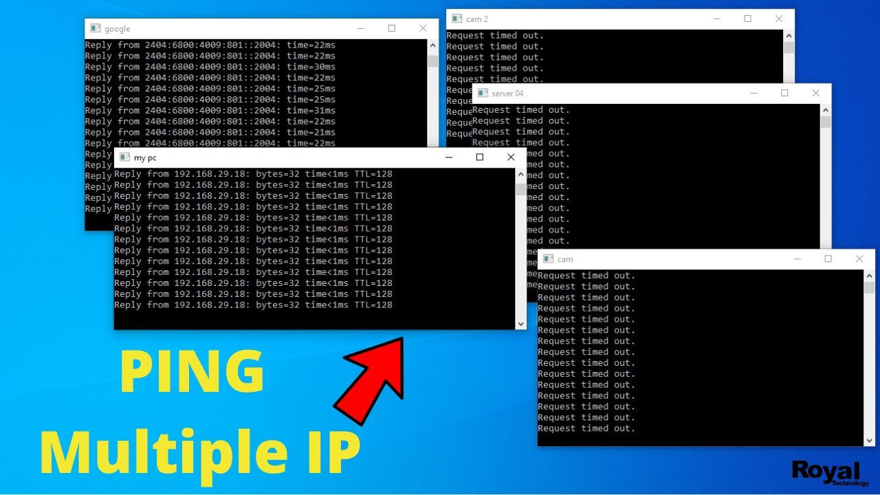 How To PING Multiple IP Address || How To Ping Multiple IP Addresses From CMD