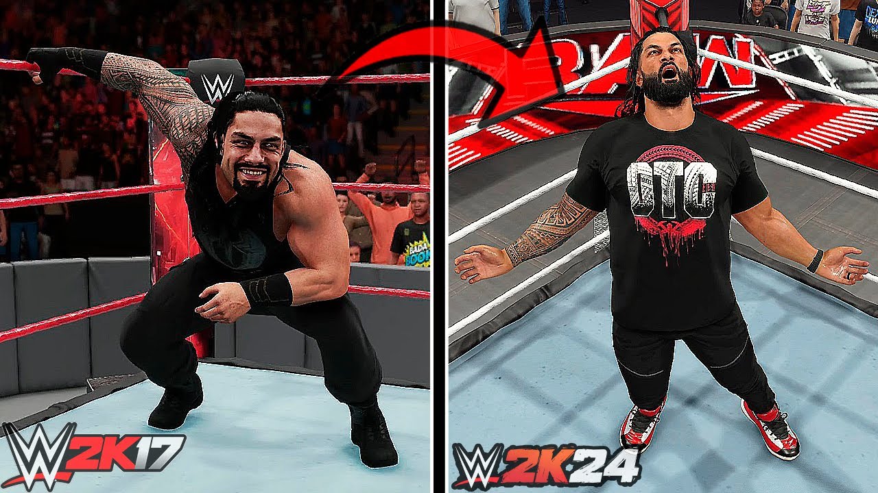 WWE 2K17 Vs. WWE 2K24 - Finishers Comparison (Which is Better?) !!!