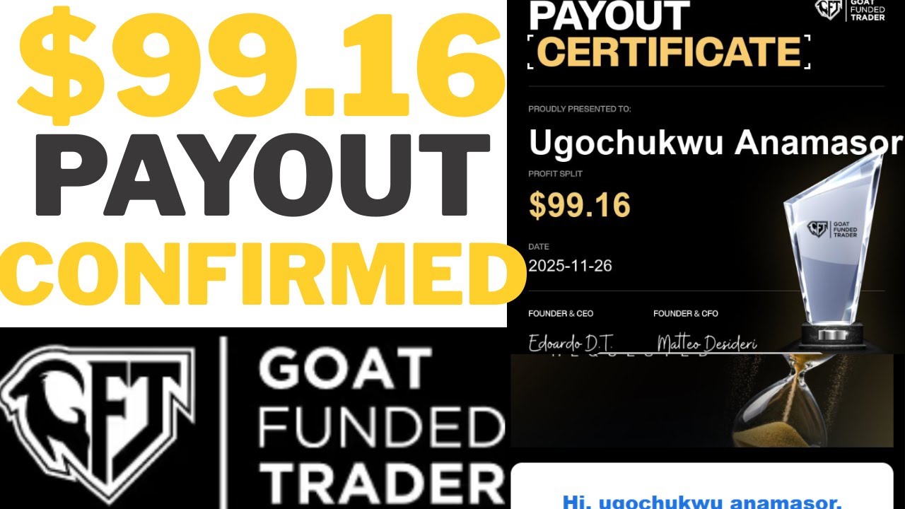First Funded Trading Payout! | Goat Funded Trader $5k Account |Live withdrawal