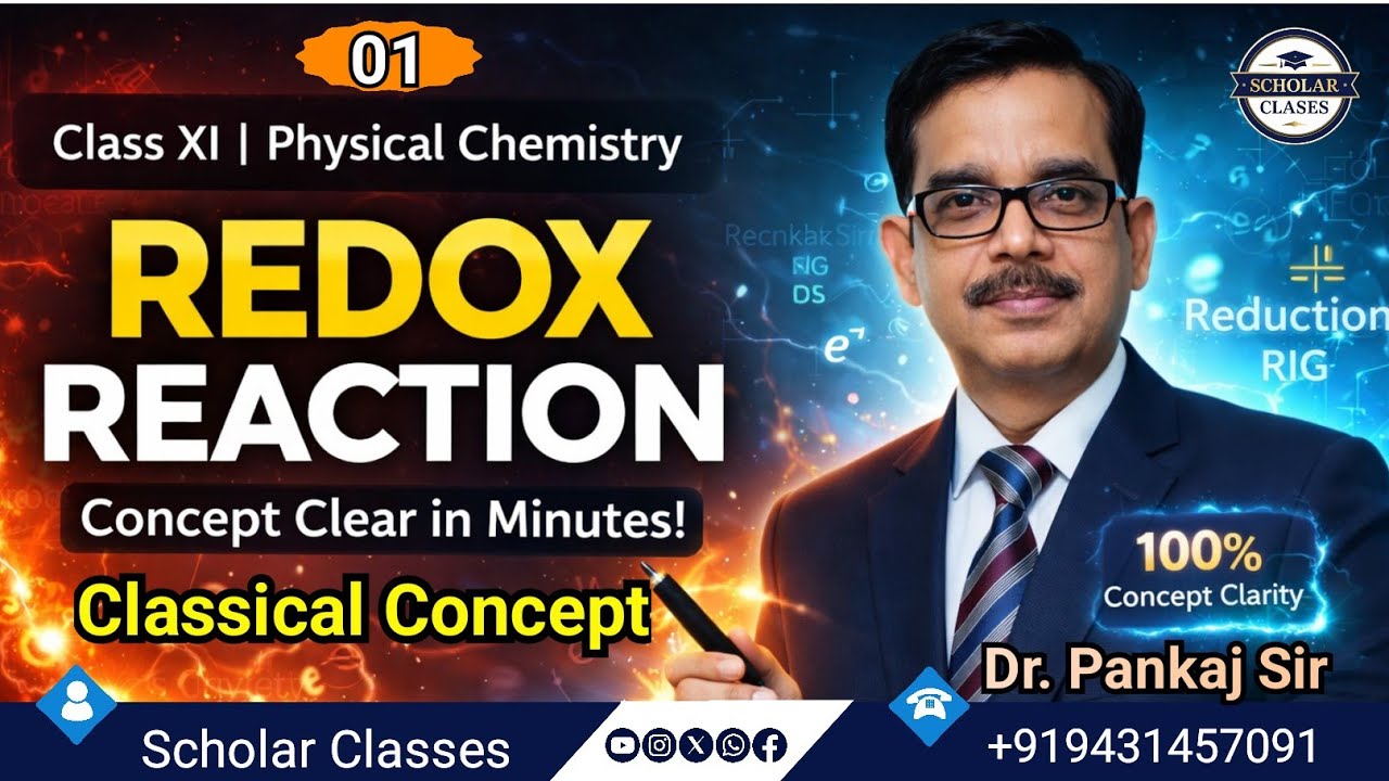 Redox Reactions Explained | Classical Concept, Oxidation & Reduction | Oxidising & Reducing Agent