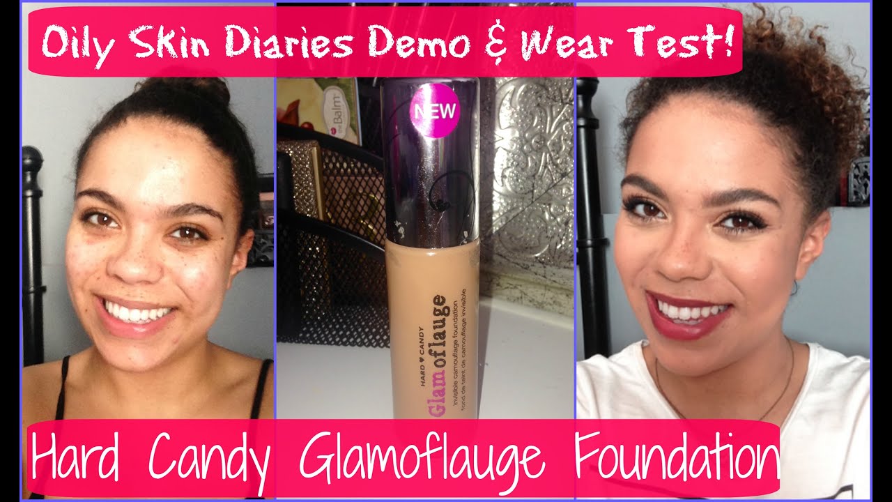 NEW Hard Candy Glamoflauge Foundation: Oily Skin Diaries Review/Demo | samantha jane