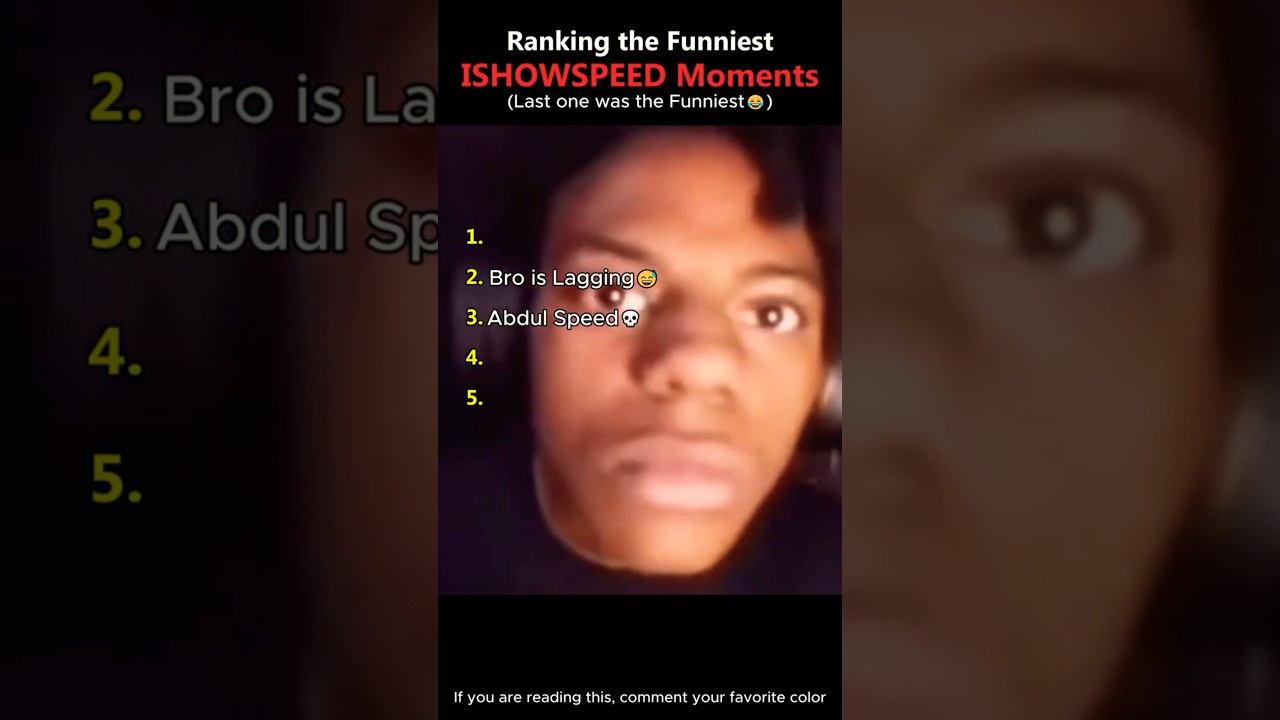 Ranking the Funniest ISHOWSPEED Moments