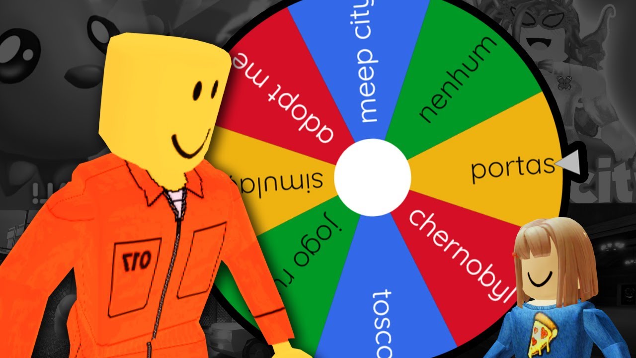 A roleta decide o que eu vou jogar no roblox (péssima ideia)