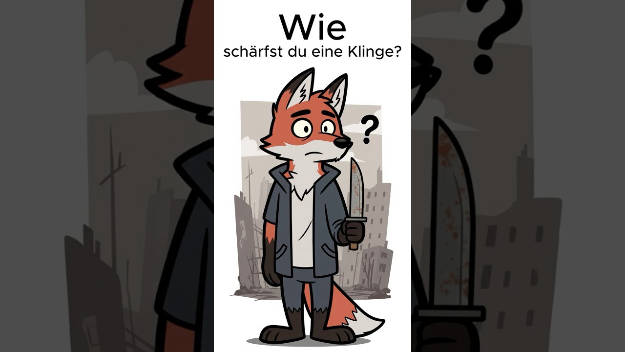 Wie sch&auml;rfst du eine Klinge wenn die Welt untergeht ? #&Uuml;berlebenWieUnsereVorfahren #Apokalypse