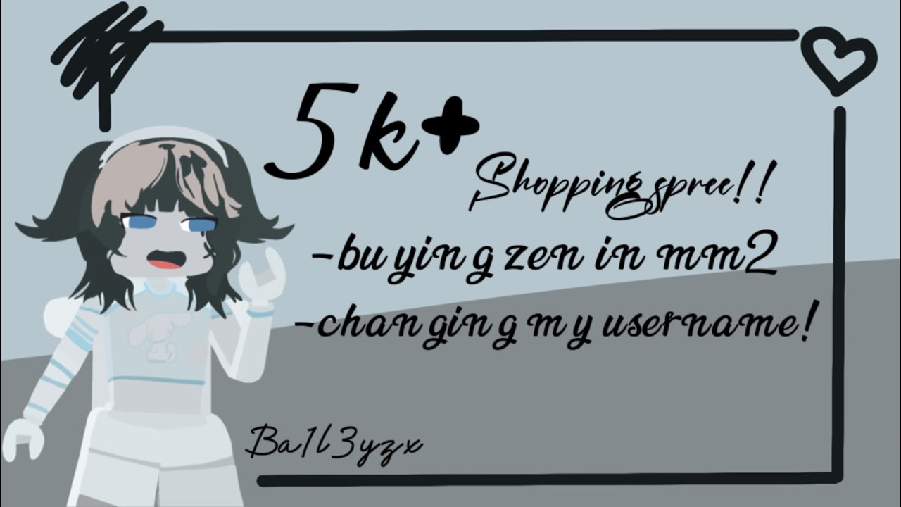 ||5k+ ROBUX SHOPPING SPREE!!|| + buying zen in Murder Mystery 2! ||Roblox||