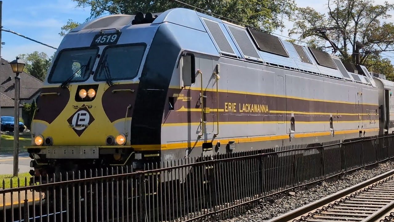 Railfanning NJ Transit at Short Hills 9-8-25 Bombardier ALP-45DP 4519 Erie Lackawanna Heritage Unit!