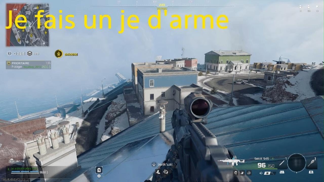 Je fais un jeux d'arme