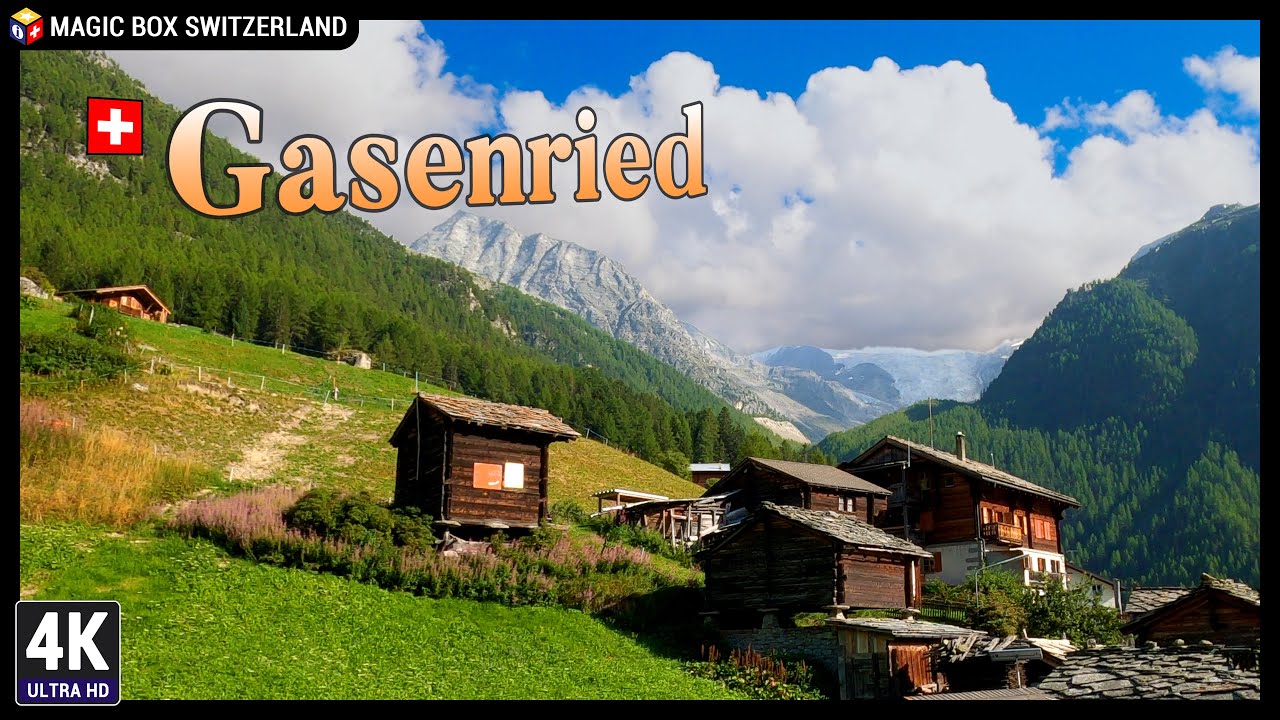 Gasenried 4K 🇨🇭 Village Walking Tour in the Morning & Epic Drive To Saas-Grund, Valais / Wallis Ep#5