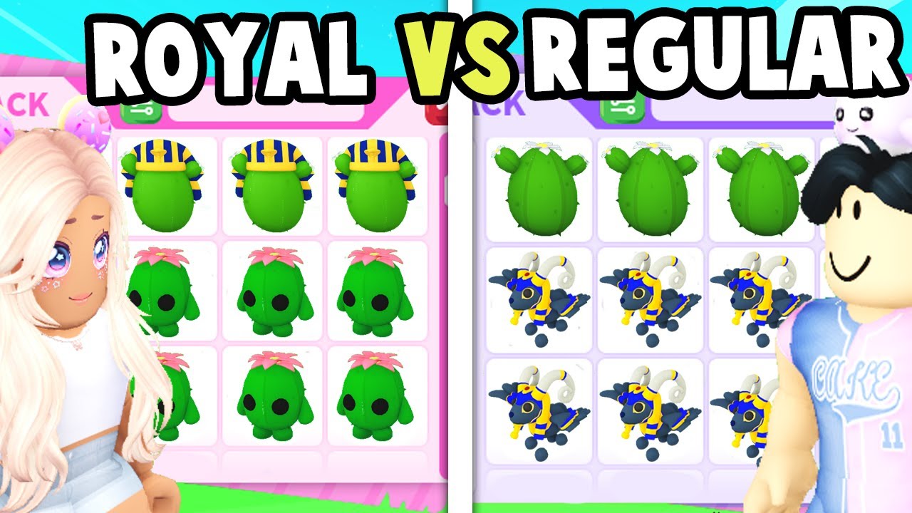 Desert Egg VS Royal Desert Egg CHALLENGE With FISHYBLOX (Adopt Me)