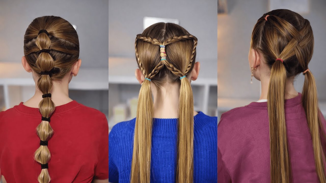 3 Fast & Easy School Hairstyles | Simple Step-by-Step Tutorial