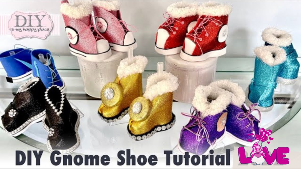 How to make darling DIY craft gnome shoes 2022 ❤️  👞 👟 🥾