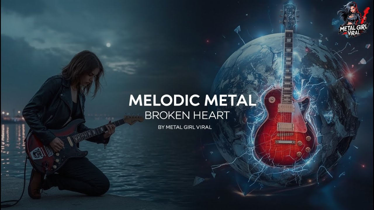 🎸 Melodic Heavy Metal Waves | Guitar Power for Calm & Concentration | Metal Girl Viral