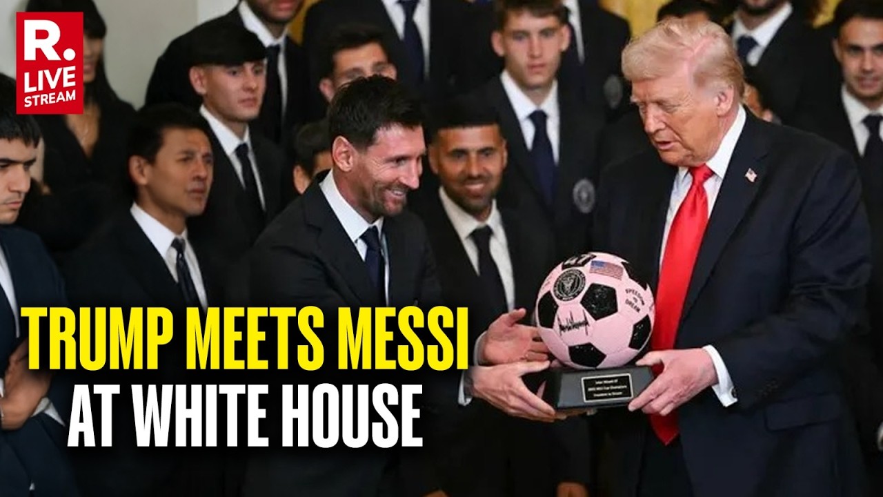 LIVE: US President Trump Hosts Major League Soccer Champions Inter Miami | Lionel Messi