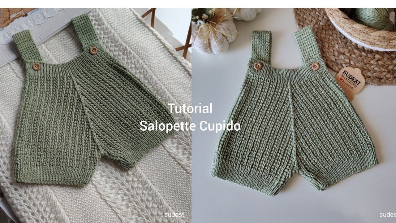 Salopette Cupido/ pagliaccetto ai ferri kniting Tutorial