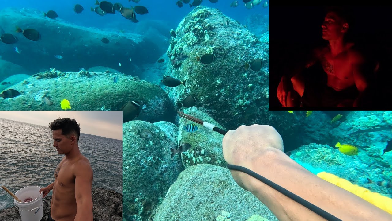 Solo Camping Hawaii/ Eating What I Catch RawVlog (How Hard Can It Be?)