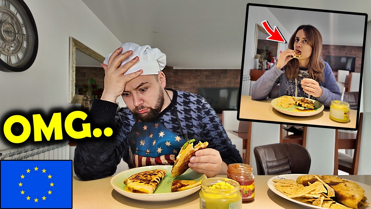 Europeans Try American QUESADILLAS for the First Time!
