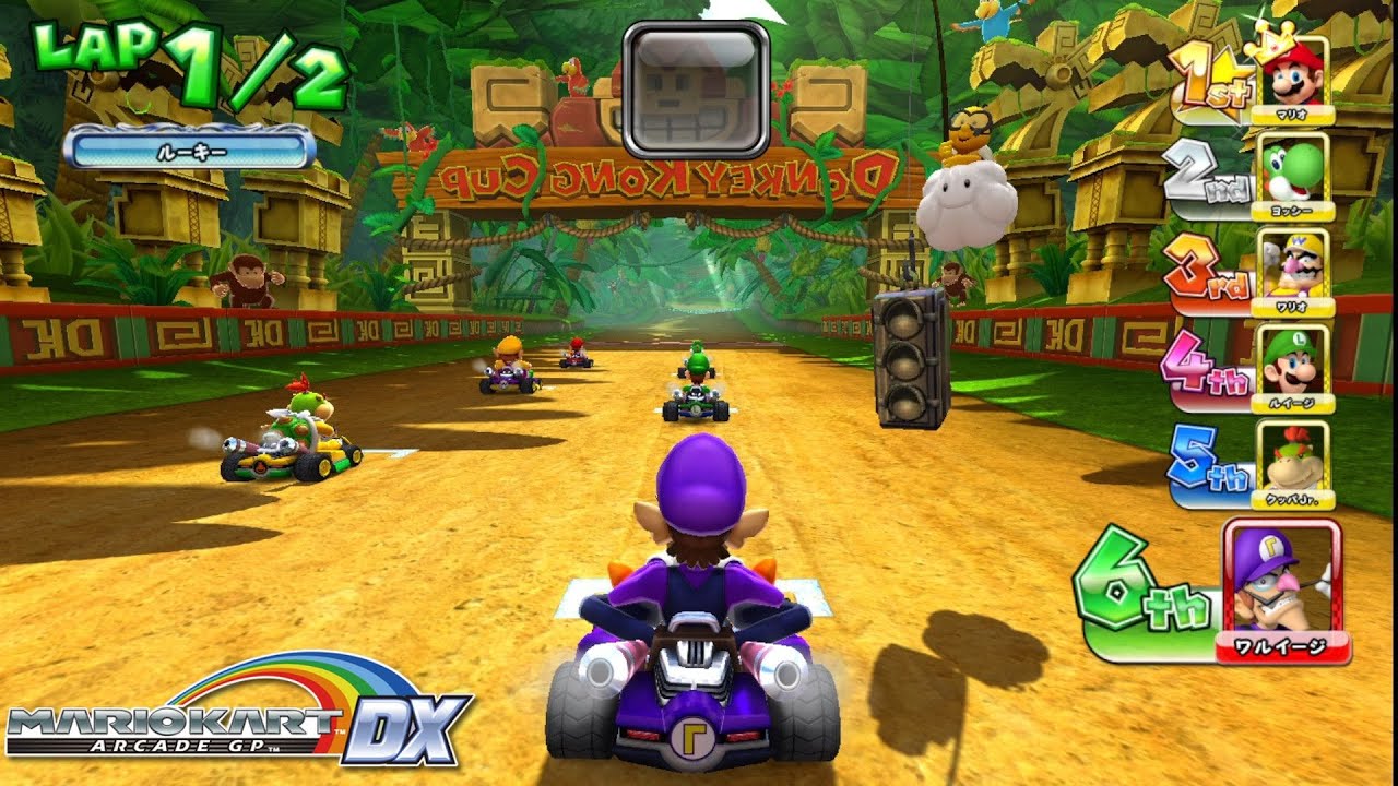Mario Kart Arcade GP DX 1.18 (Arcade) Gameplay Walkthrough [Part 5] Donkey Kong Cup Mirror Longplay