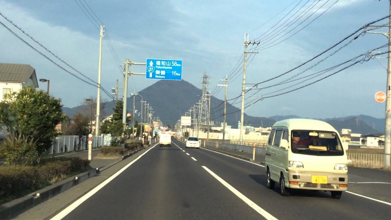 【アーカイブス映像】春の若狭富士が見える風景　drive recorder
