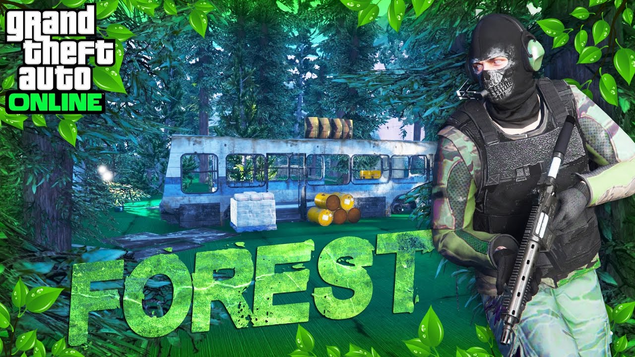 GTA 5 ONLINE - FOREST MAP DEATHMATCH (GTA 5 CUSTOM MAP)