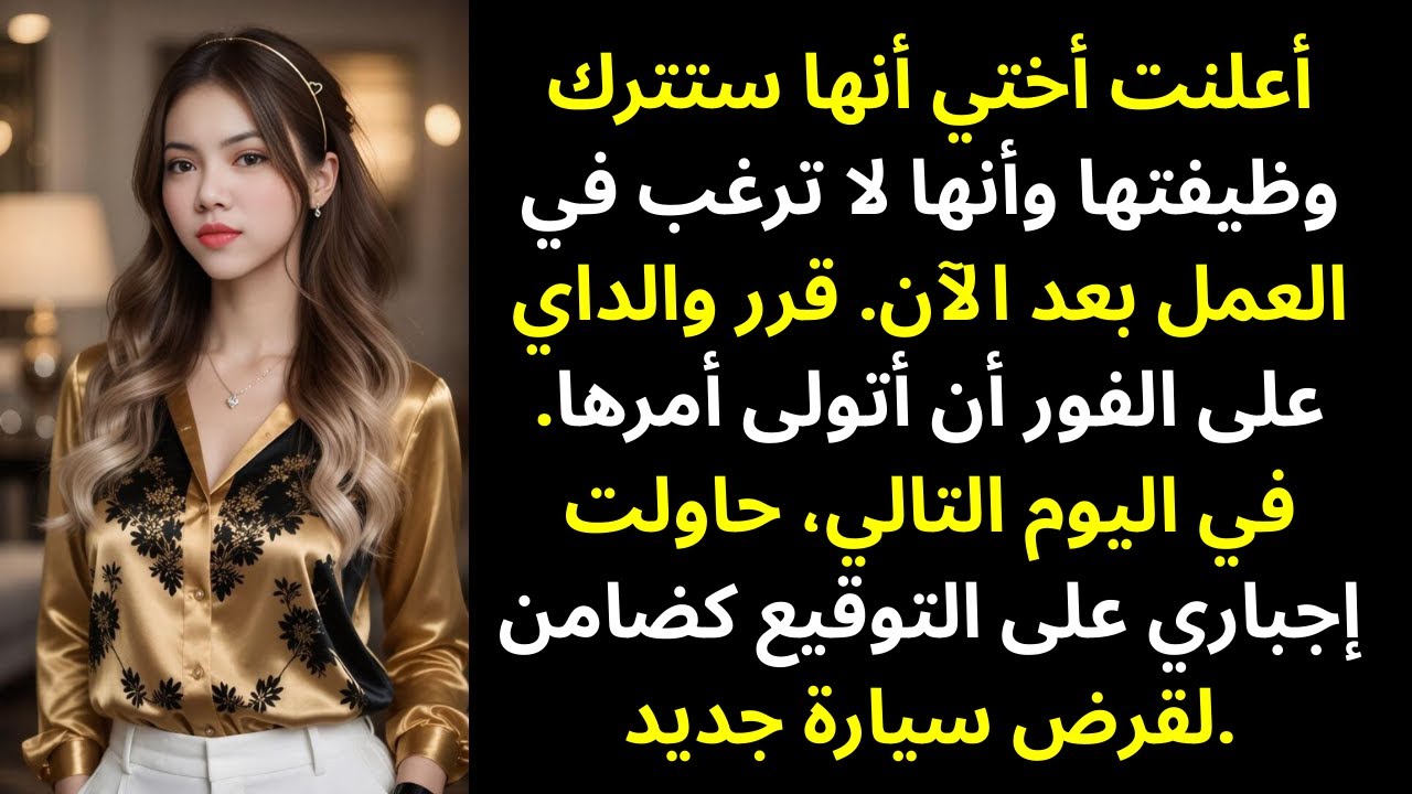 أختي أعلنت أنها ستترك عملها ولا تريد أن تعمل…