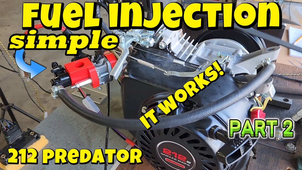 S6 E9.  Electronic Fuel injection for the 212 Predator!  it works!  Can it really be this simple?