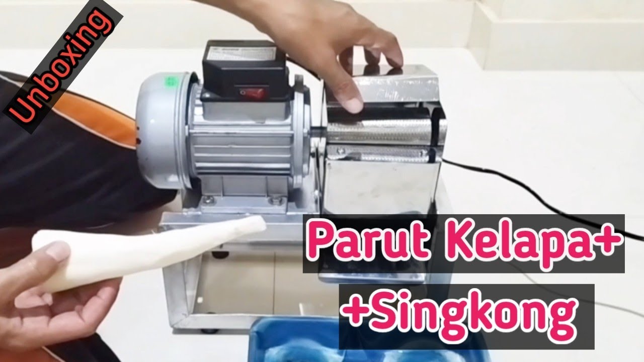 Unboxing Mesin Parut Elektrik, Parut Kelapa Dan Singkong.