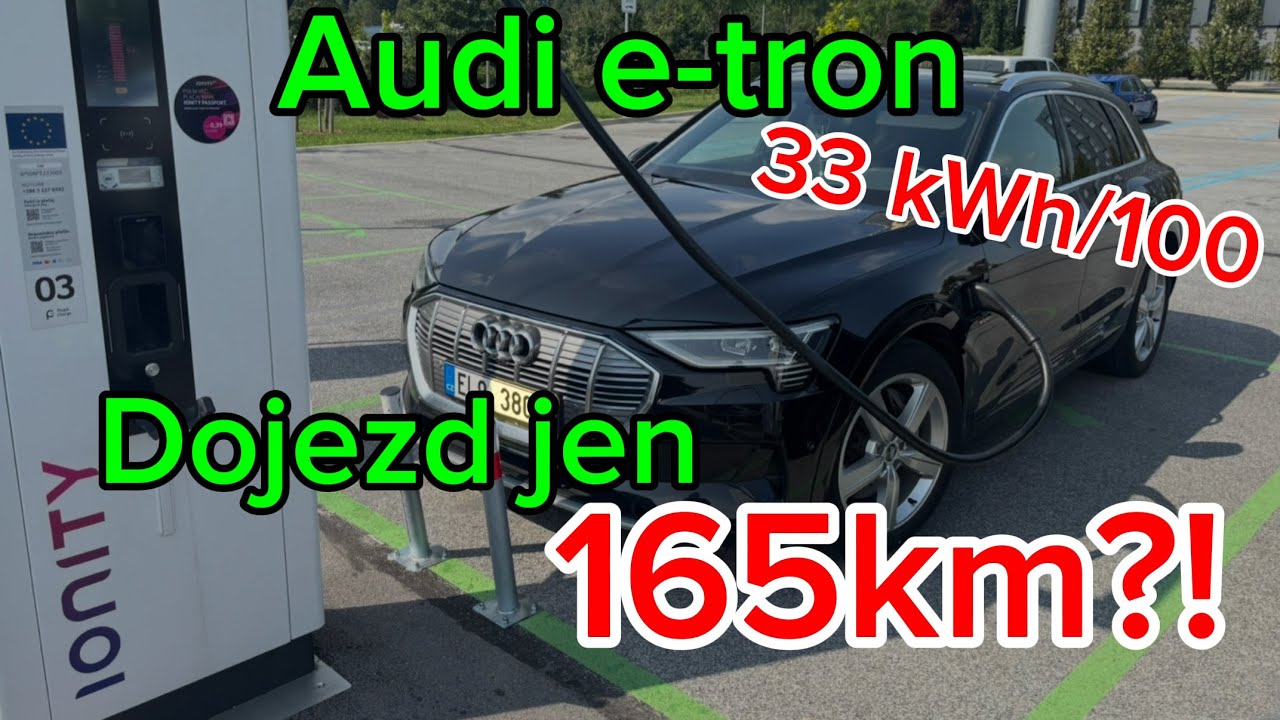 Fakt tolik žere? Nikdo mi to nevěř&iacute;. Dojezd + spotřeba + nab&iacute;jen&iacute; v zimě - Audi e-tron