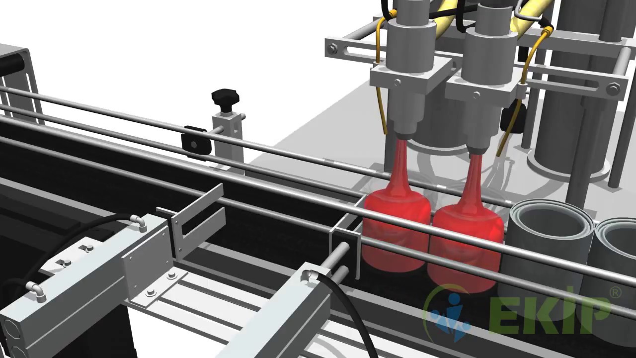 Paint Filling Machine 3d Animation