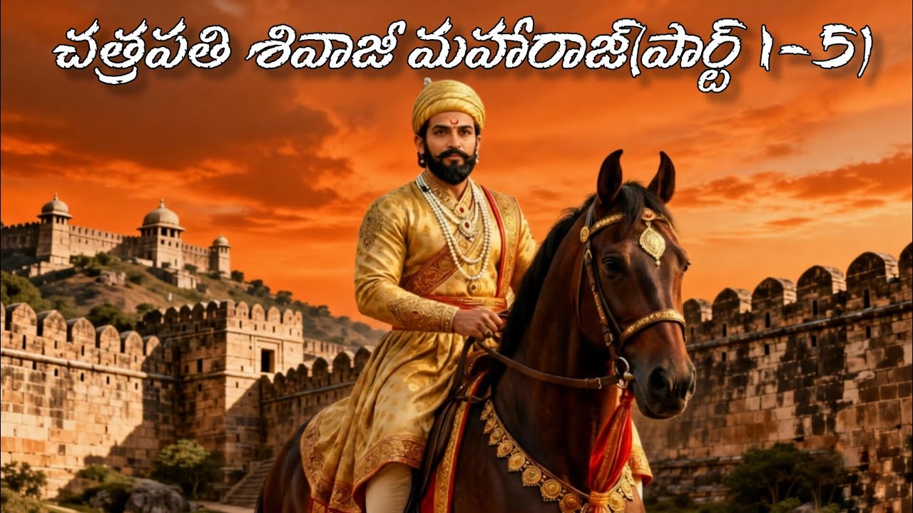 Chatrapati Shivaji Maharaj History in Telugu🙏🚩⚔️🕉️  | Part 1-5 | Nija bharatha charitra | 