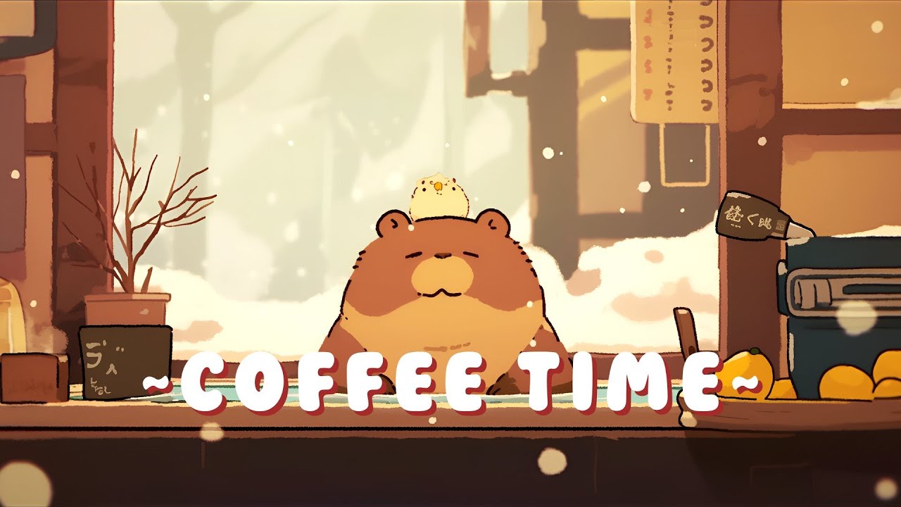 Capybara Chill Station | Calm Music for Focus & Study 🦫 🎵 🌙