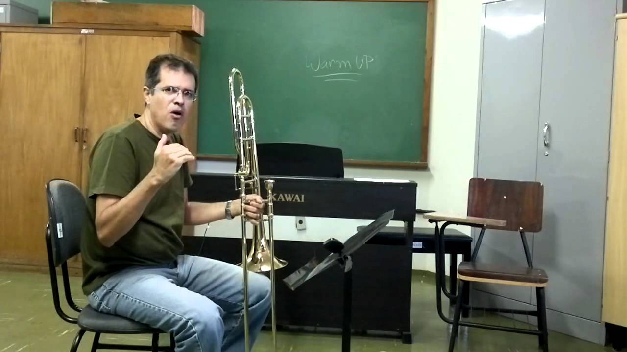 028.1 - Aquecimento no trombone: Notas longas.