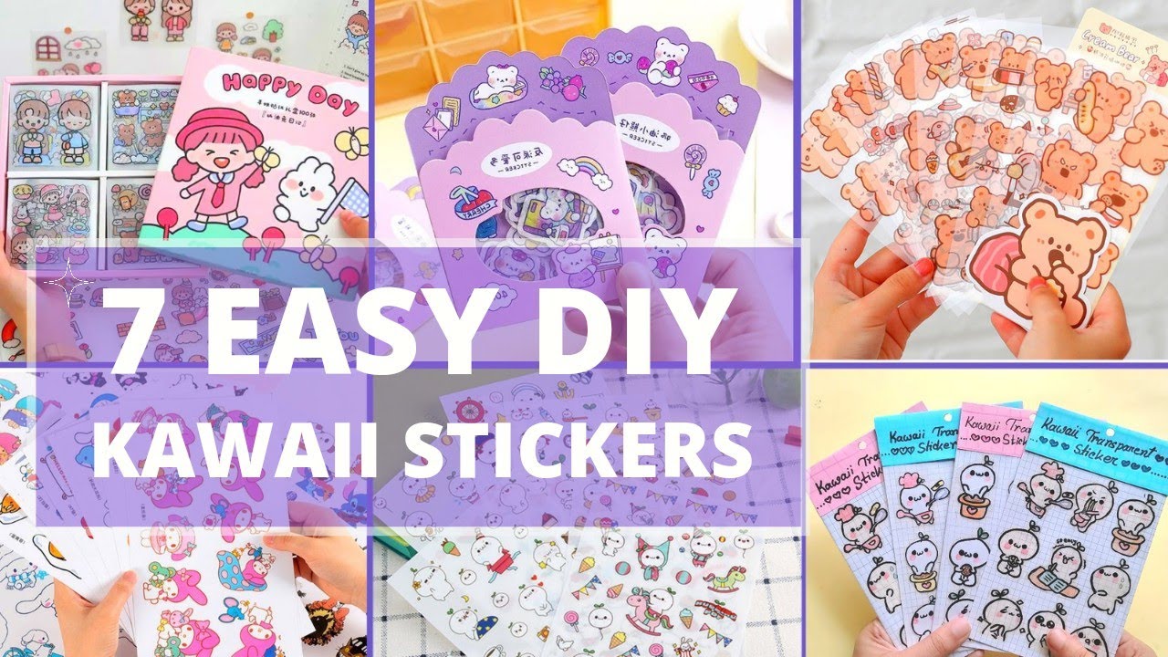7 EASY DIY Kawaii Stickers You Can Make at Home