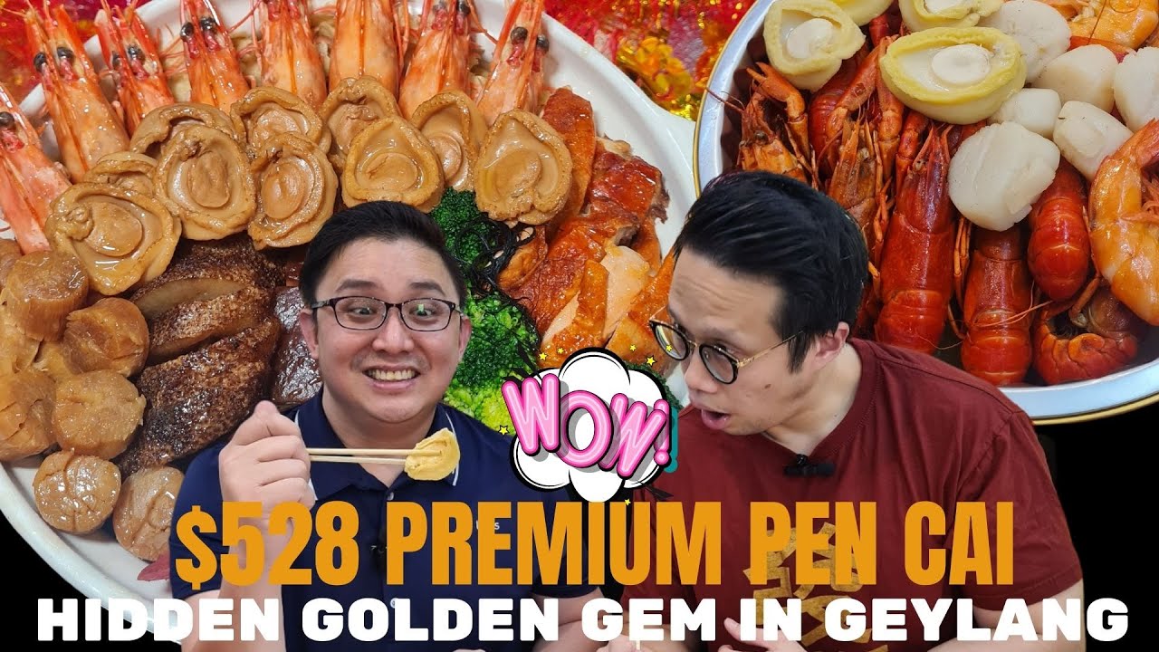 We tried This $528 Pen Cai 盆菜 and its $88 鲍鱼鱼生 Premium Abalone Yusheng | Giveaway 1 Mala Pencai Free