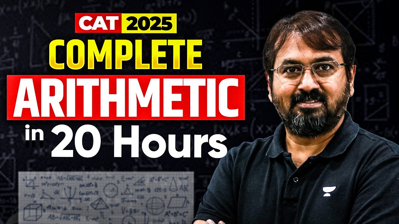 Complete Arithmetic in 20 Hours (500+ Questions)+18 Marks