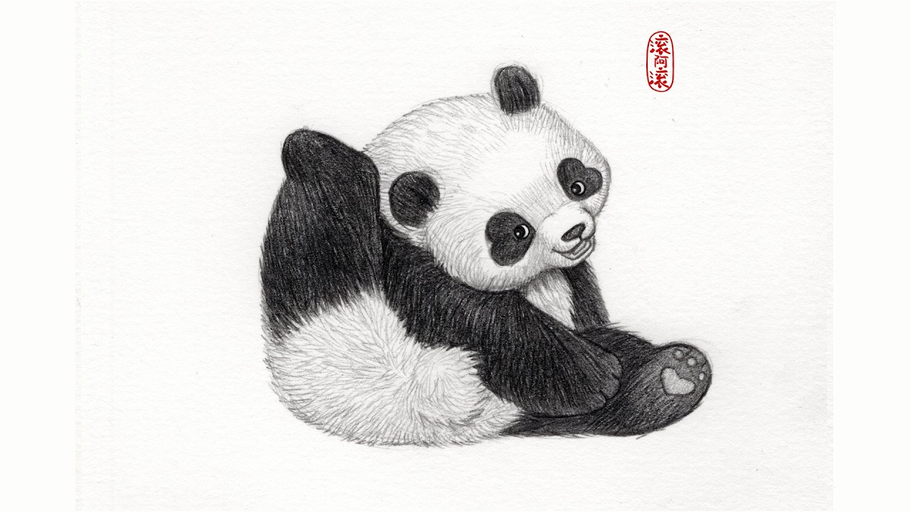 Scratch head｜Draw panda Day 147
